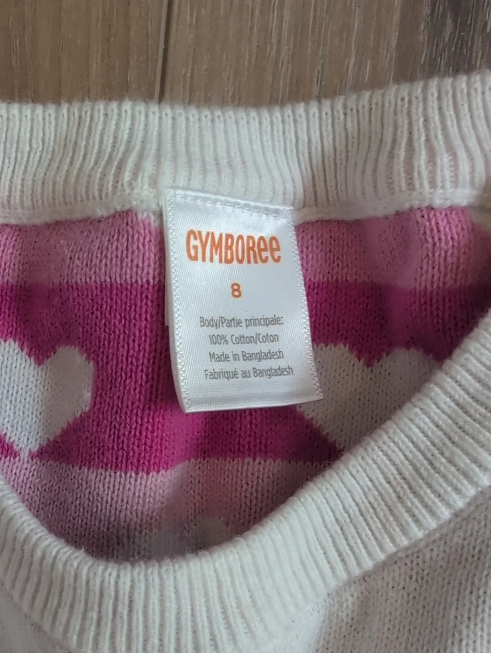 Gymboree Peplum Rainbow Heart Sweater